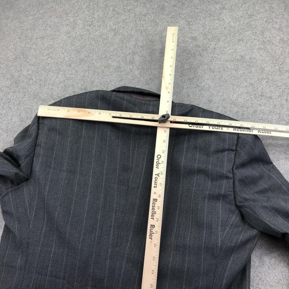 Vintage Christian Dior Monsieur Suit Jacket Mens 42L Pinstripe Double Breasted